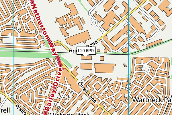 L20 6PD map - OS VectorMap District (Ordnance Survey) L20 6PD map - OS VectorMap District (Ordnance Survey)