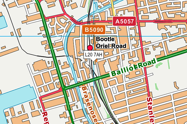 L20 7AH map - OS VectorMap District (Ordnance Survey) L20 7AH map - OS VectorMap District (Ordnance Survey)
