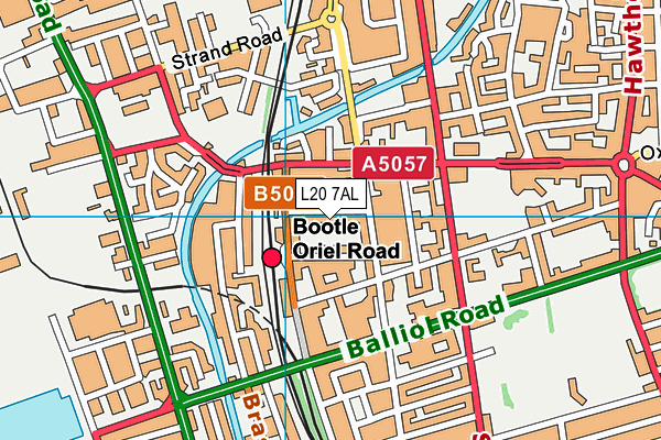 L20 7AL map - OS VectorMap District (Ordnance Survey) L20 7AL map - OS VectorMap District (Ordnance Survey)