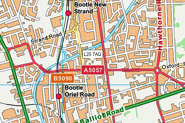 L20 7AQ map - OS VectorMap District (Ordnance Survey) L20 7AQ map - OS VectorMap District (Ordnance Survey)