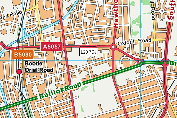 L20 7DJ map - OS VectorMap District (Ordnance Survey) L20 7DJ map - OS VectorMap District (Ordnance Survey)