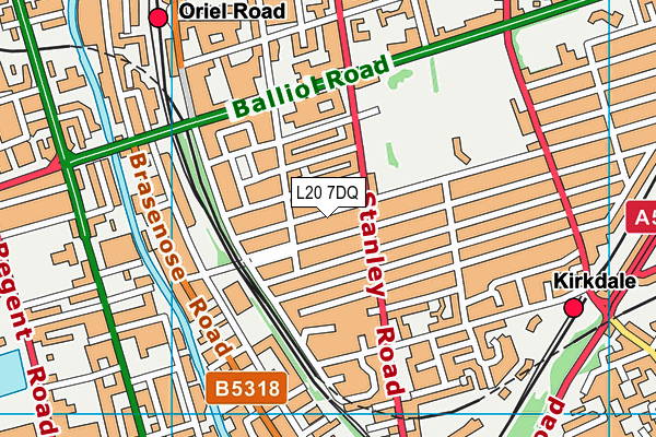 L20 7DQ map - OS VectorMap District (Ordnance Survey) L20 7DQ map - OS VectorMap District (Ordnance Survey)