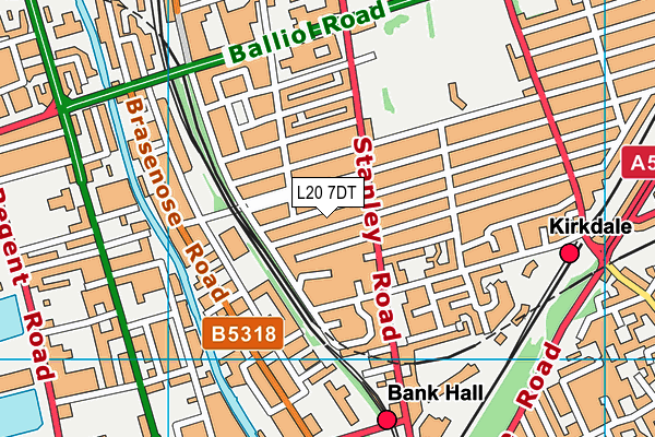L20 7DT map - OS VectorMap District (Ordnance Survey) L20 7DT map - OS VectorMap District (Ordnance Survey)