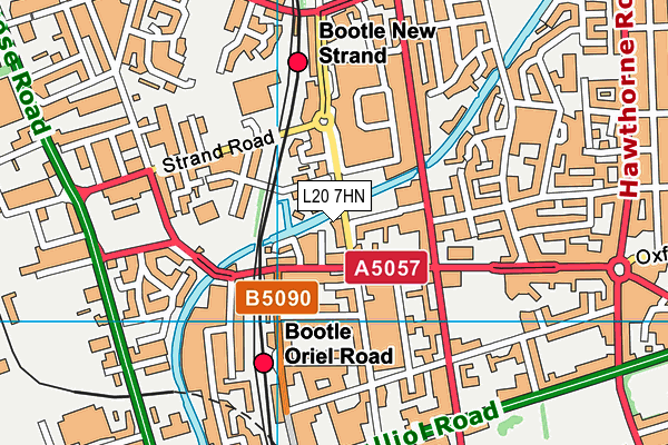 L20 7HN map - OS VectorMap District (Ordnance Survey) L20 7HN map - OS VectorMap District (Ordnance Survey)