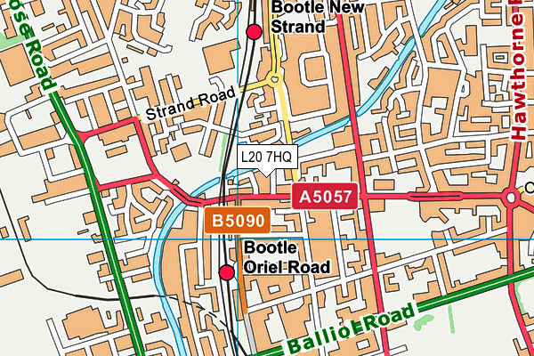 L20 7HQ map - OS VectorMap District (Ordnance Survey) L20 7HQ map - OS VectorMap District (Ordnance Survey)