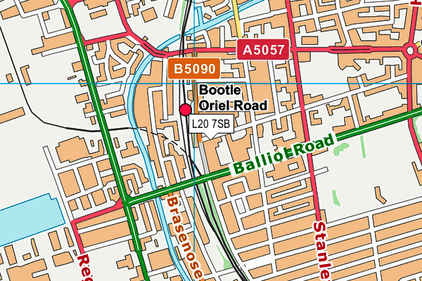 L20 7SB map - OS VectorMap District (Ordnance Survey) L20 7SB map - OS VectorMap District (Ordnance Survey)