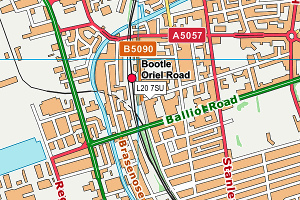 L20 7SU map - OS VectorMap District (Ordnance Survey) L20 7SU map - OS VectorMap District (Ordnance Survey)