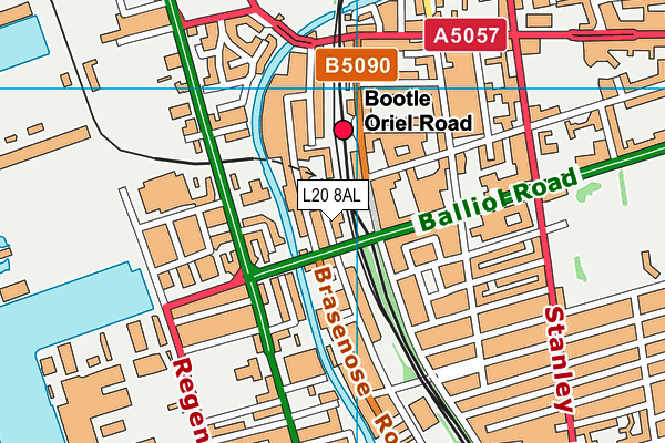 L20 8AL map - OS VectorMap District (Ordnance Survey) L20 8AL map - OS VectorMap District (Ordnance Survey)