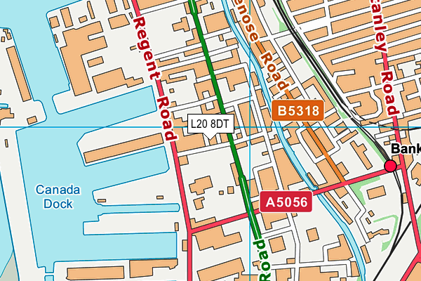 L20 8DT map - OS VectorMap District (Ordnance Survey) L20 8DT map - OS VectorMap District (Ordnance Survey)