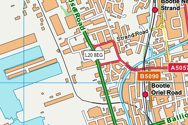 L20 8EG map - OS VectorMap District (Ordnance Survey) L20 8EG map - OS VectorMap District (Ordnance Survey)