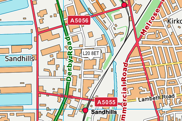 L20 8ET map - OS VectorMap District (Ordnance Survey) L20 8ET map - OS VectorMap District (Ordnance Survey)