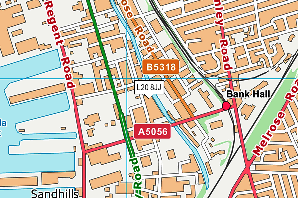 L20 8JJ map - OS VectorMap District (Ordnance Survey) L20 8JJ map - OS VectorMap District (Ordnance Survey)