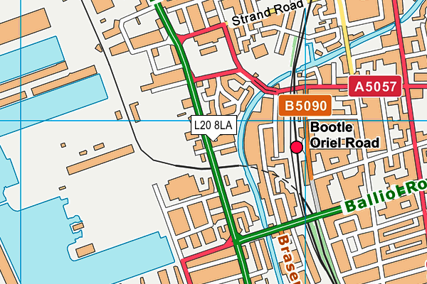 L20 8LA map - OS VectorMap District (Ordnance Survey) L20 8LA map - OS VectorMap District (Ordnance Survey)