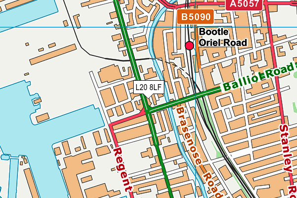 L20 8LF map - OS VectorMap District (Ordnance Survey) L20 8LF map - OS VectorMap District (Ordnance Survey)