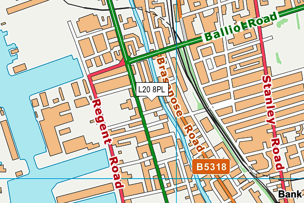L20 8PL map - OS VectorMap District (Ordnance Survey) L20 8PL map - OS VectorMap District (Ordnance Survey)