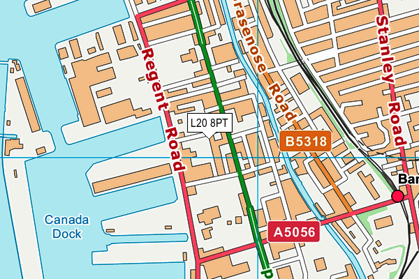 L20 8PT map - OS VectorMap District (Ordnance Survey) L20 8PT map - OS VectorMap District (Ordnance Survey)