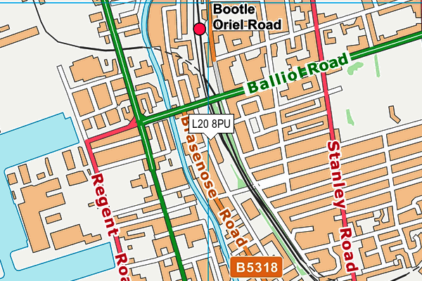L20 8PU map - OS VectorMap District (Ordnance Survey) L20 8PU map - OS VectorMap District (Ordnance Survey)