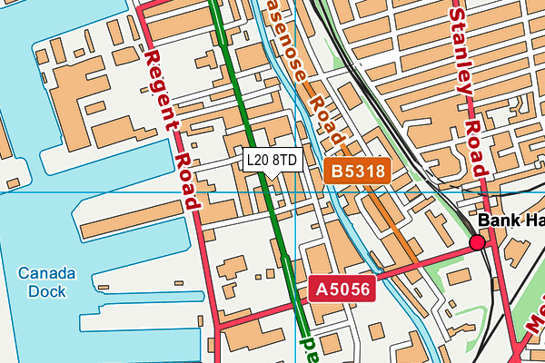 L20 8TD map - OS VectorMap District (Ordnance Survey) L20 8TD map - OS VectorMap District (Ordnance Survey)