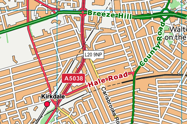 L20 9NP map - OS VectorMap District (Ordnance Survey) L20 9NP map - OS VectorMap District (Ordnance Survey)