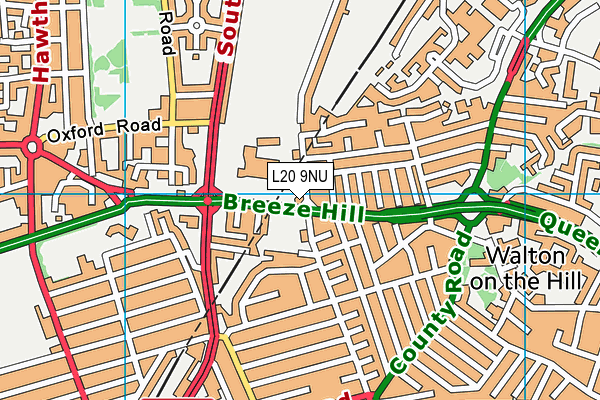 L20 9NU map - OS VectorMap District (Ordnance Survey) L20 9NU map - OS VectorMap District (Ordnance Survey)