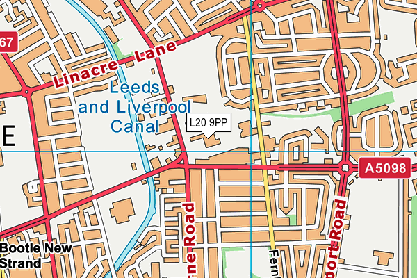 L20 9PP map - OS VectorMap District (Ordnance Survey) L20 9PP map - OS VectorMap District (Ordnance Survey)
