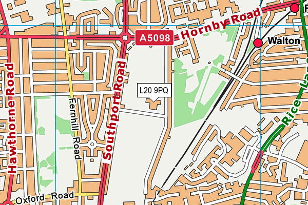 L20 9PQ map - OS VectorMap District (Ordnance Survey) L20 9PQ map - OS VectorMap District (Ordnance Survey)
