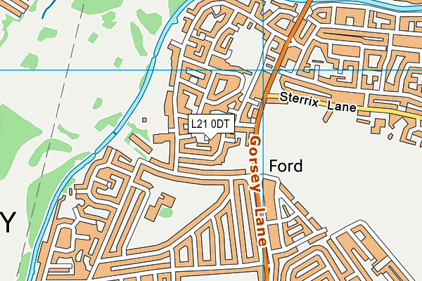 L21 0DT map - OS VectorMap District (Ordnance Survey) L21 0DT map - OS VectorMap District (Ordnance Survey)