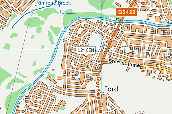 L21 0EN map - OS VectorMap District (Ordnance Survey) L21 0EN map - OS VectorMap District (Ordnance Survey)