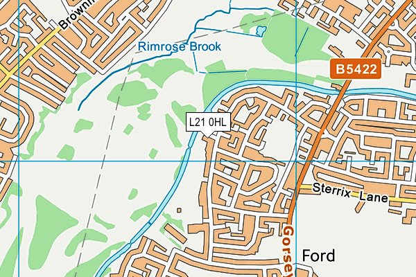 L21 0HL map - OS VectorMap District (Ordnance Survey)