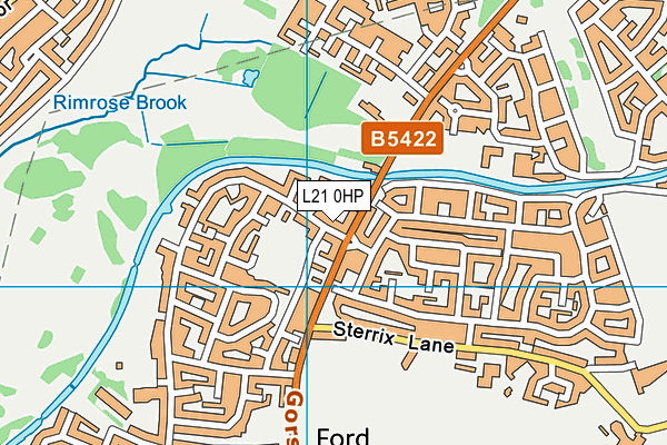 L21 0HP map - OS VectorMap District (Ordnance Survey) L21 0HP map - OS VectorMap District (Ordnance Survey)