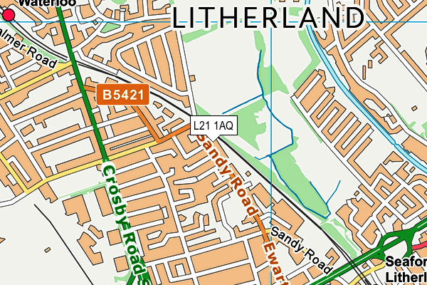 L21 1AQ map - OS VectorMap District (Ordnance Survey) L21 1AQ map - OS VectorMap District (Ordnance Survey)
