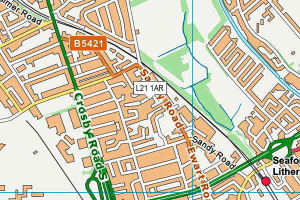 L21 1AR map - OS VectorMap District (Ordnance Survey) L21 1AR map - OS VectorMap District (Ordnance Survey)