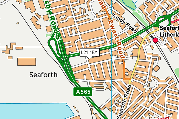 L21 1BY map - OS VectorMap District (Ordnance Survey) L21 1BY map - OS VectorMap District (Ordnance Survey)