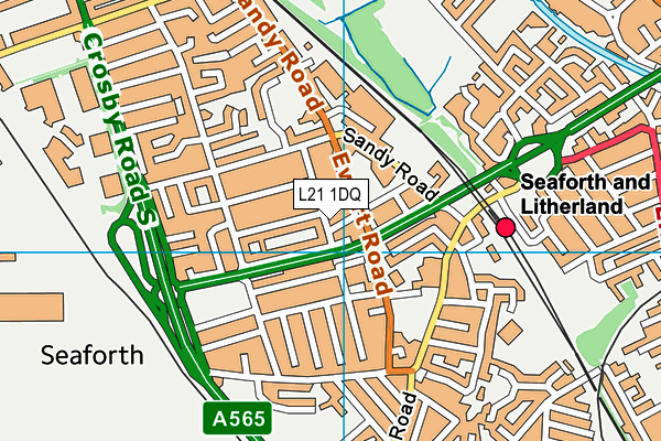 L21 1DQ map - OS VectorMap District (Ordnance Survey)