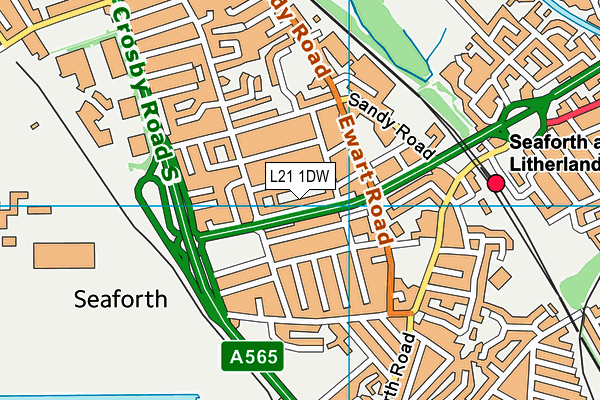L21 1DW map - OS VectorMap District (Ordnance Survey) L21 1DW map - OS VectorMap District (Ordnance Survey)