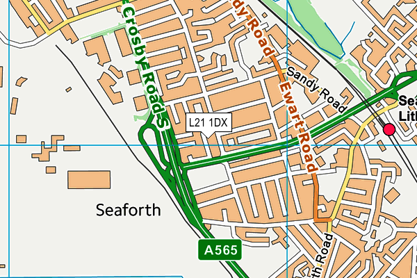 L21 1DX map - OS VectorMap District (Ordnance Survey) L21 1DX map - OS VectorMap District (Ordnance Survey)