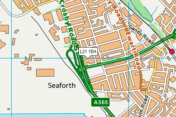 L21 1EH map - OS VectorMap District (Ordnance Survey) L21 1EH map - OS VectorMap District (Ordnance Survey)