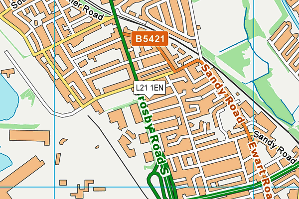 L21 1EN map - OS VectorMap District (Ordnance Survey) L21 1EN map - OS VectorMap District (Ordnance Survey)