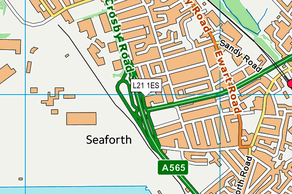 L21 1ES map - OS VectorMap District (Ordnance Survey) L21 1ES map - OS VectorMap District (Ordnance Survey)