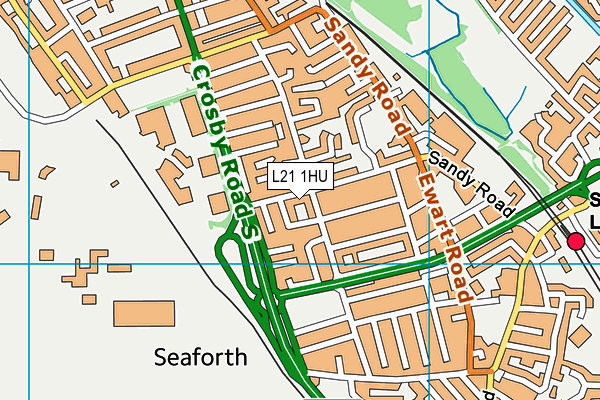 L21 1HU map - OS VectorMap District (Ordnance Survey) L21 1HU map - OS VectorMap District (Ordnance Survey)