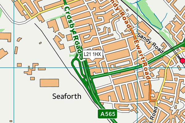 L21 1HX map - OS VectorMap District (Ordnance Survey) L21 1HX map - OS VectorMap District (Ordnance Survey)