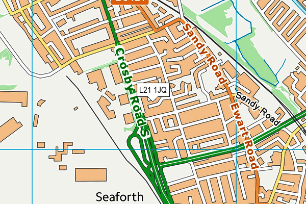 L21 1JQ map - OS VectorMap District (Ordnance Survey) L21 1JQ map - OS VectorMap District (Ordnance Survey)