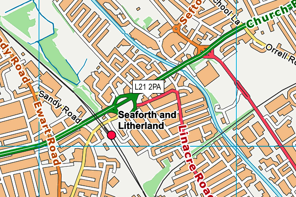 L21 2PA map - OS VectorMap District (Ordnance Survey) L21 2PA map - OS VectorMap District (Ordnance Survey)