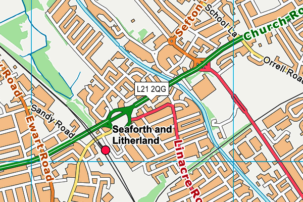 L21 2QG map - OS VectorMap District (Ordnance Survey) L21 2QG map - OS VectorMap District (Ordnance Survey)