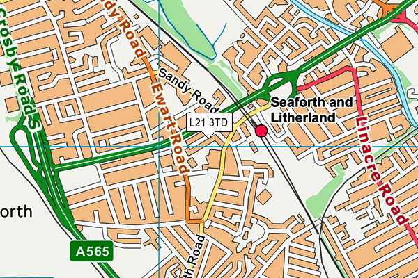 L21 3TD map - OS VectorMap District (Ordnance Survey) L21 3TD map - OS VectorMap District (Ordnance Survey)