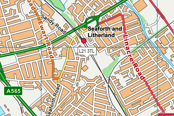 L21 3TL map - OS VectorMap District (Ordnance Survey) L21 3TL map - OS VectorMap District (Ordnance Survey)