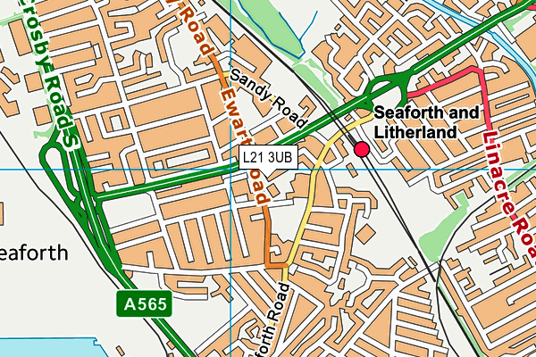 L21 3UB map - OS VectorMap District (Ordnance Survey) L21 3UB map - OS VectorMap District (Ordnance Survey)