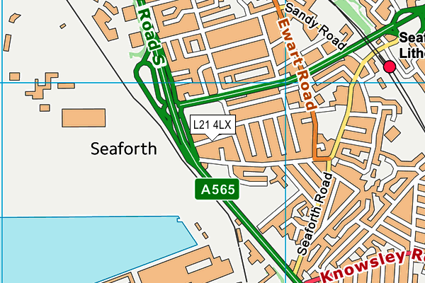 L21 4LX map - OS VectorMap District (Ordnance Survey)