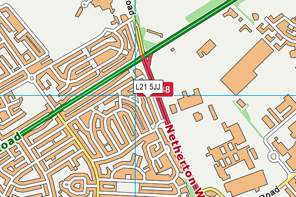 L21 5JJ map - OS VectorMap District (Ordnance Survey)
