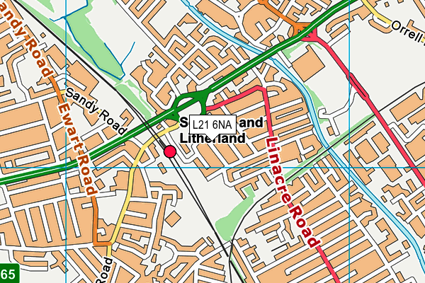 L21 6NA map - OS VectorMap District (Ordnance Survey)